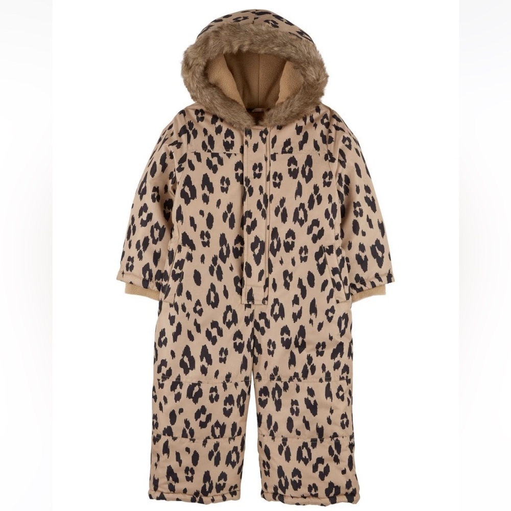 Carter’s Leopard Print Hooded Snowsuit 5T